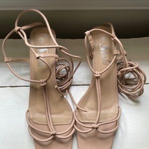 Lace up heels